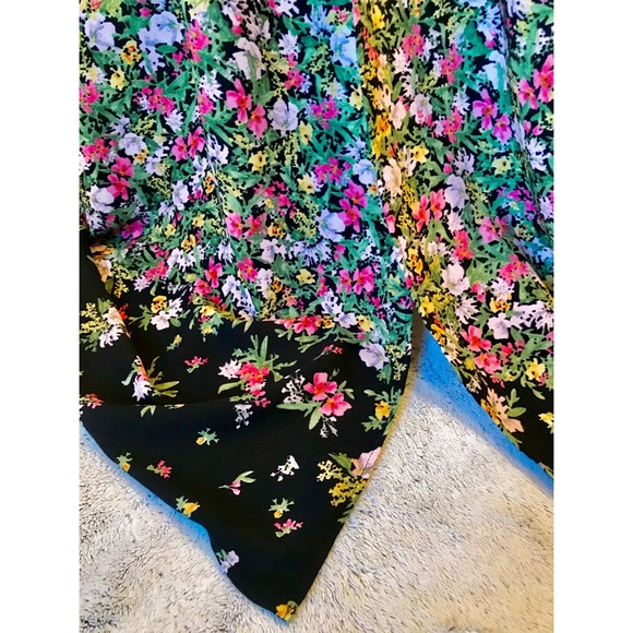 Zara Basic Z1975 Denim Floral Duster - Picture 4 of 9